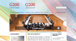 Desktop Screenshot of g200youthforum.org